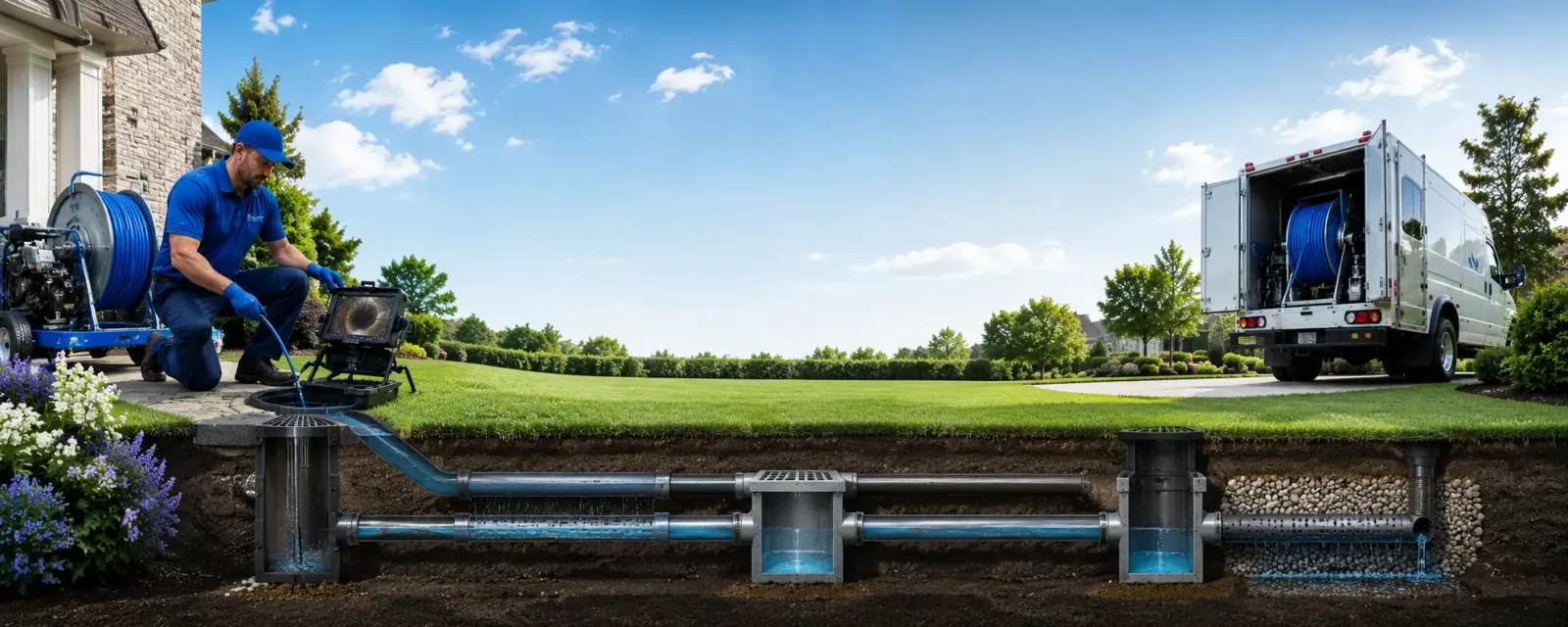 Outdoor drain cleaning information for Agawam, MA